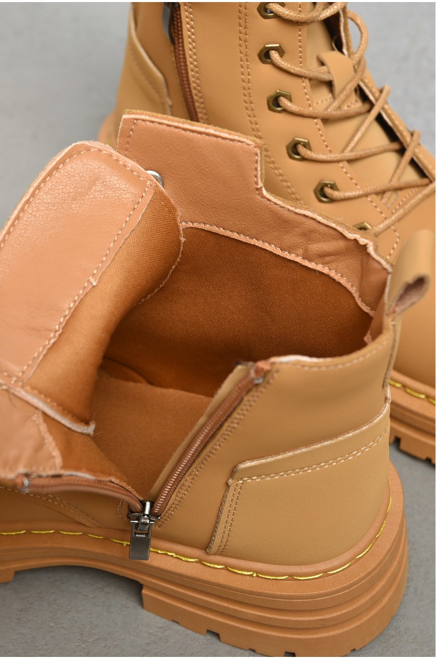 Ботинки женские демисезонные песочного цвета 2276 189844