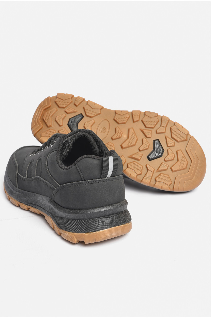 Кроссовки мужские черного цвета на шнуровке 10620-1 189845