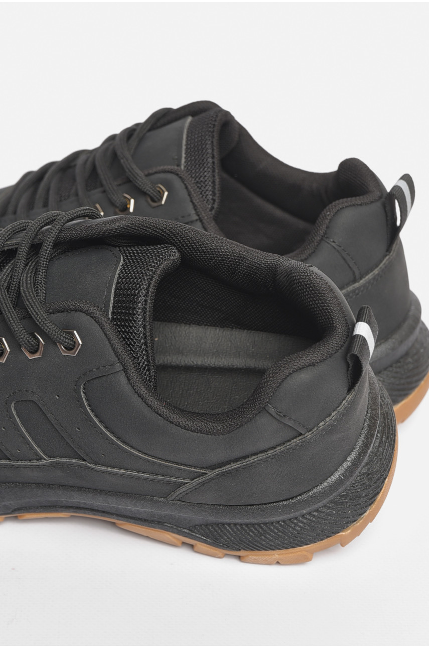 Кроссовки мужские черного цвета на шнуровке 10620-1 189845