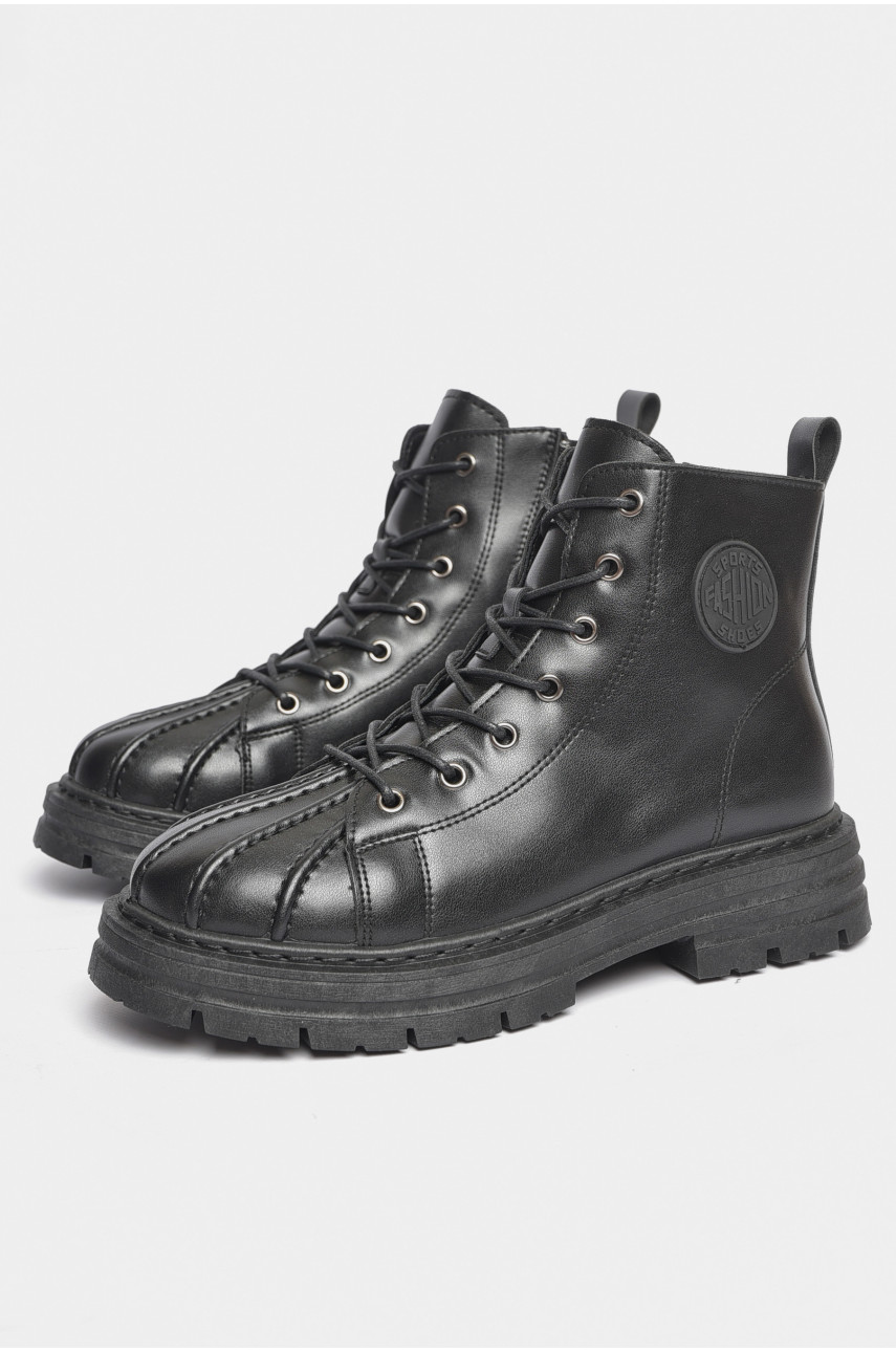 Черевики чоловічі демісезон чорного кольору 2277 189849
