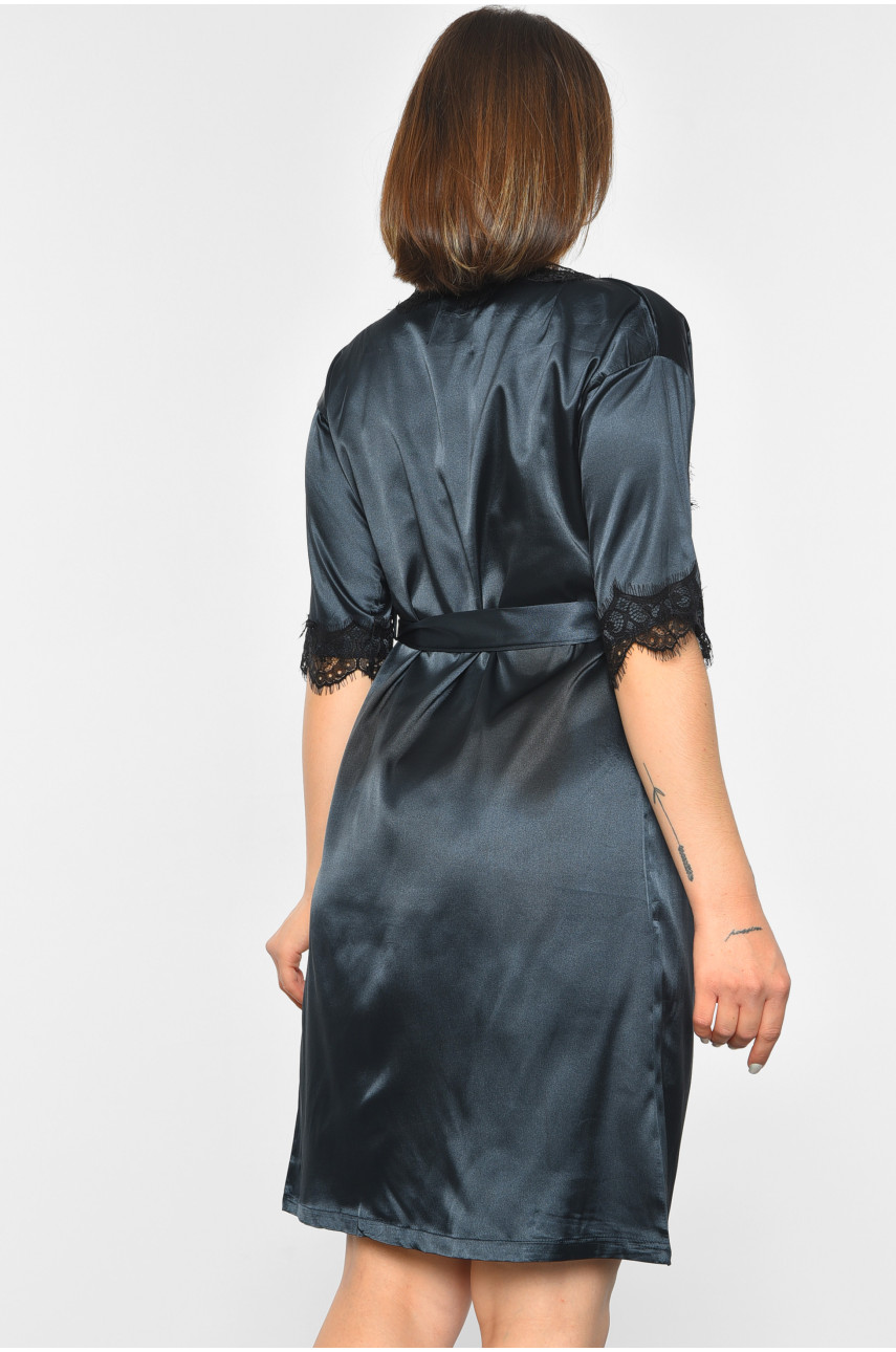 Набор халат + ночная рубашка женский светло-розового цвета 1915 189853