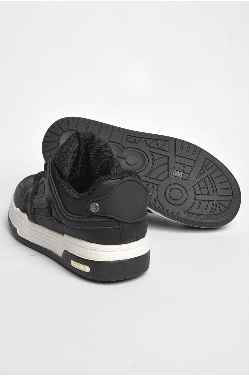 Кросівки чоловічі чорного кольору на шнурівці 71-5 189876