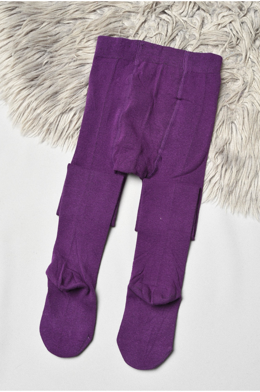 Колготи дитячі для дівчинки темно-фіолетового кольору FCK05 189882