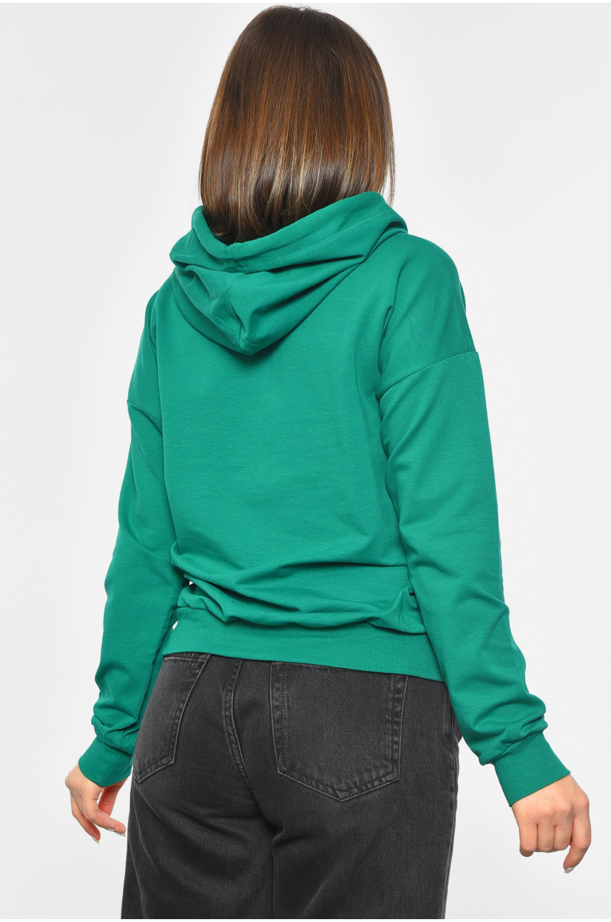 Худи женское зеленого цвета 189904 Худи женское зеленого цвета 189904