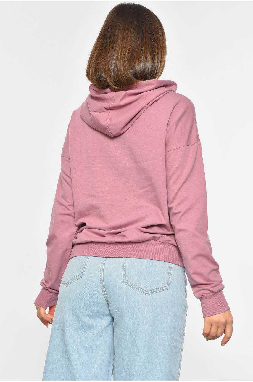 Худи женское темно-розового цвета 189906