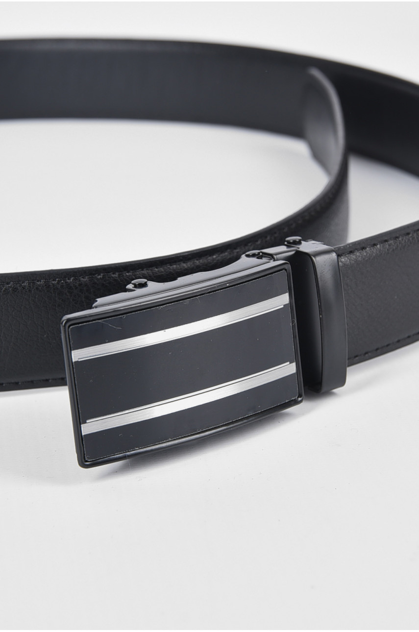 Ремінь чоловічий чорного кольору розмір 110*3,5 см 189915 Ремінь чоловічий чорного кольору розмір 110*3,5 см 189915