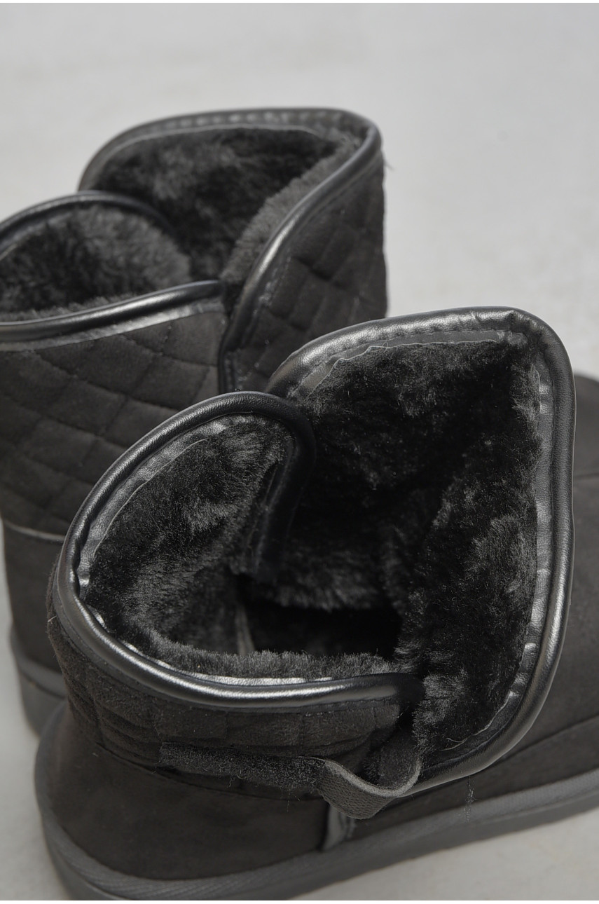 Угги женские на меху черного цвета Д22 189916