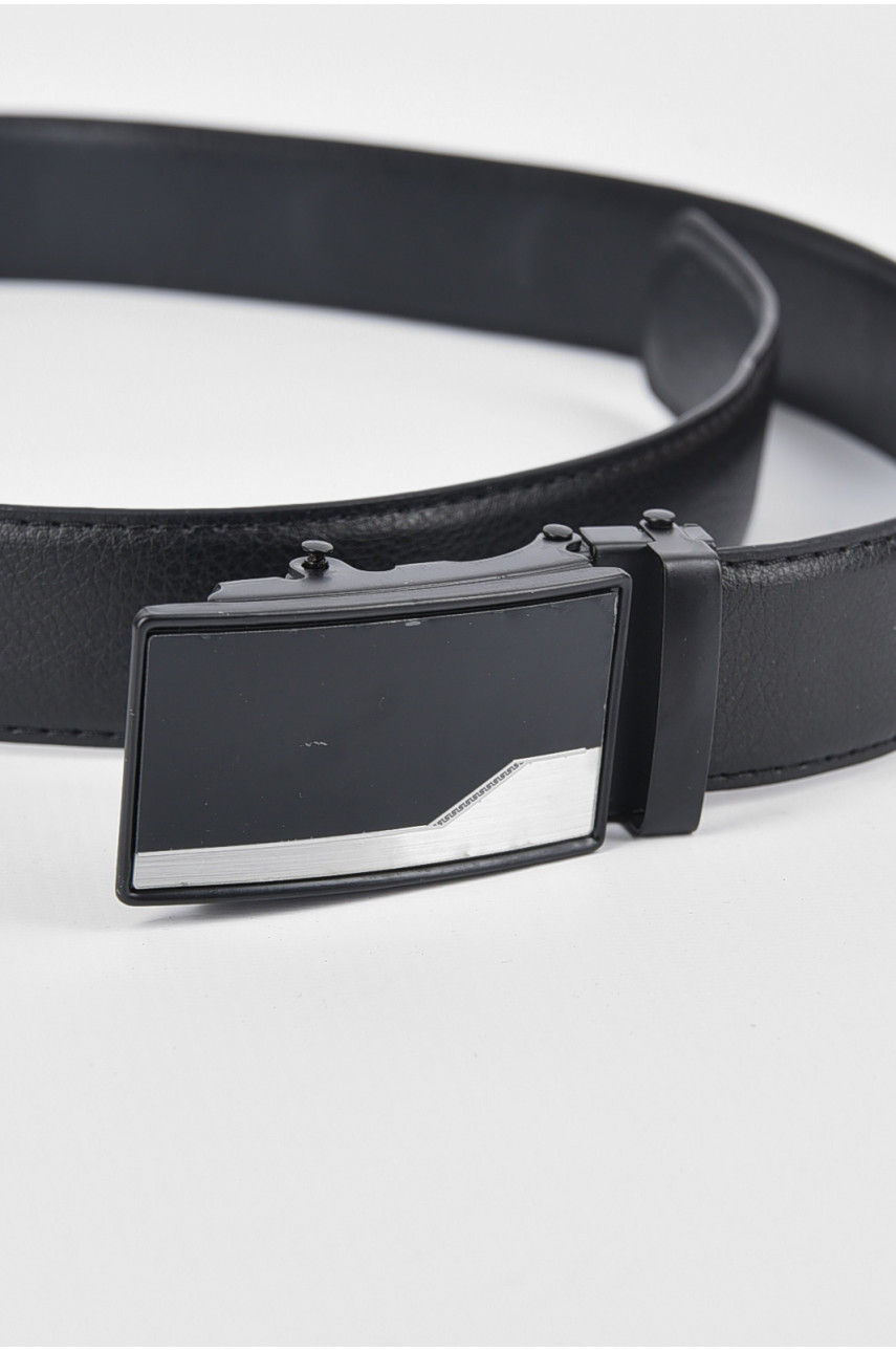 Ремень мужской черного цвета размер 110*3,5 см 189918