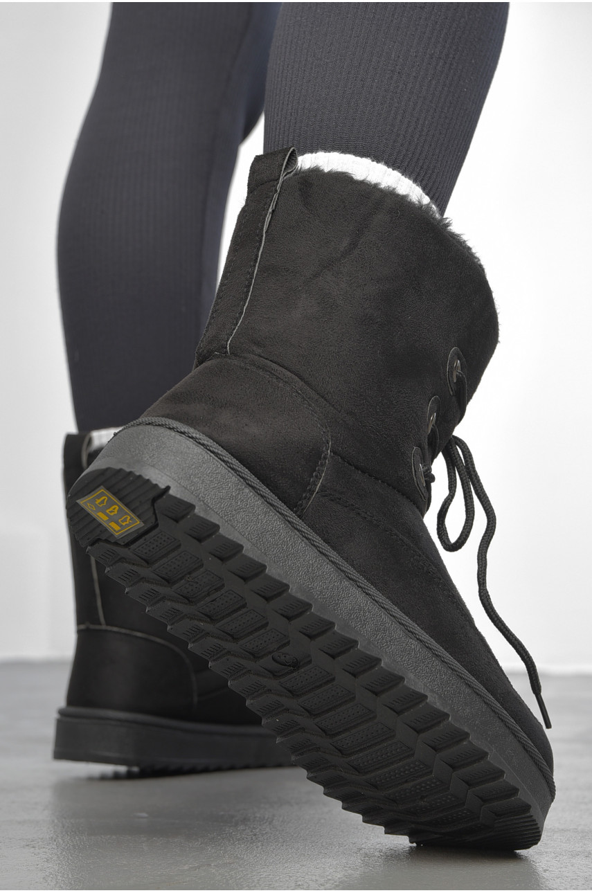 Угги женские на меху черного цвета Д21 189921