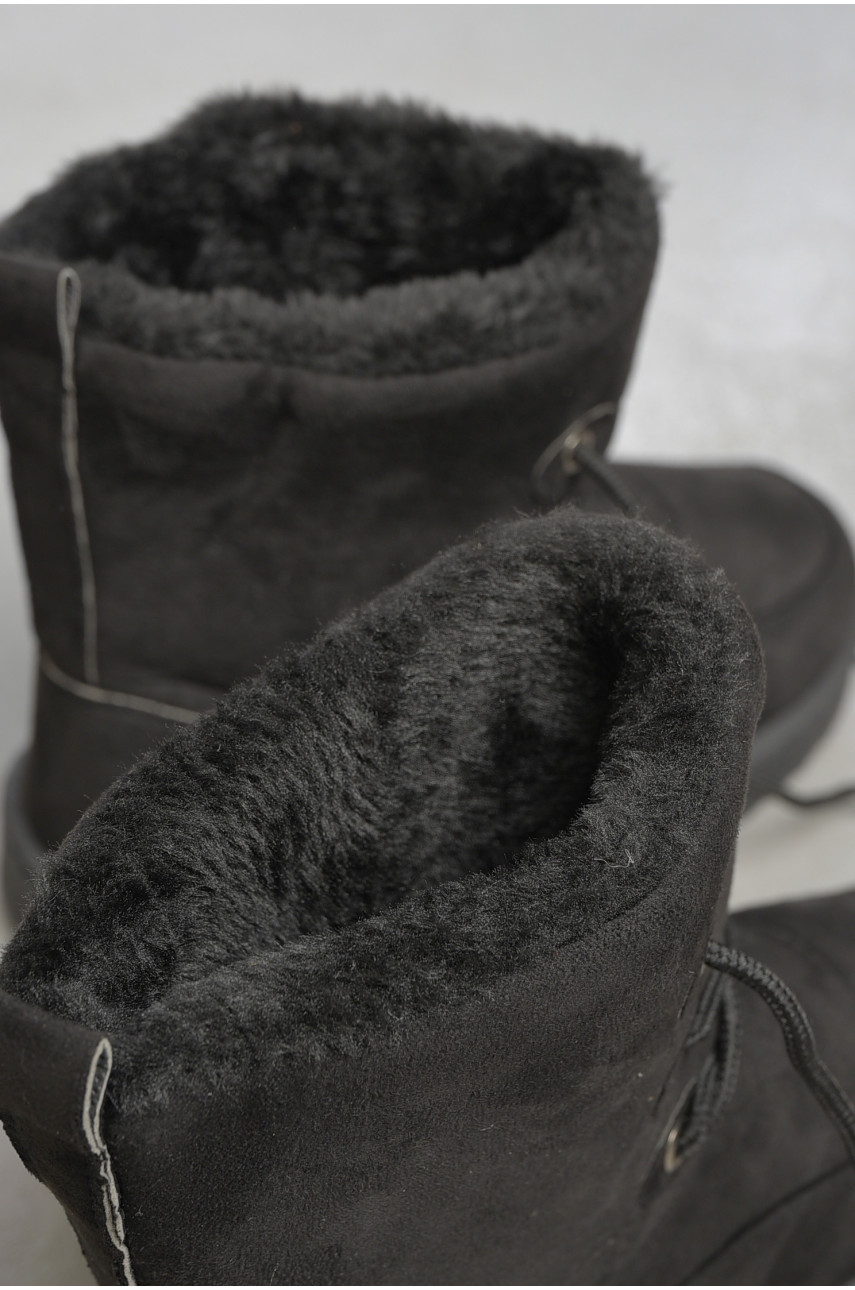 Угги женские на меху черного цвета Д21 189921