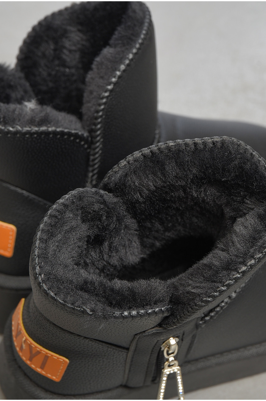 Угги женские на меху черного цвета 88-1 189923