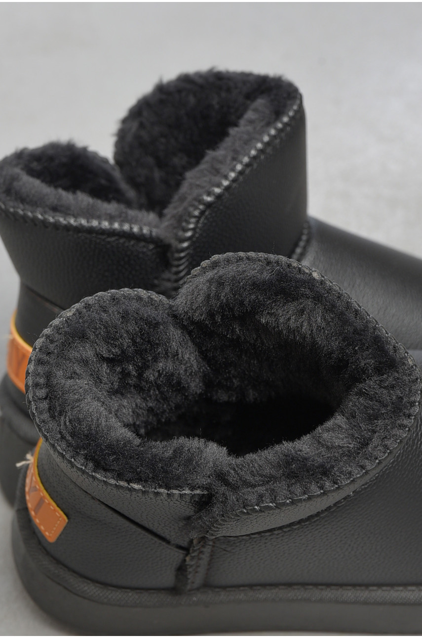 Угги женские на меху черного цвета 86-1 189925