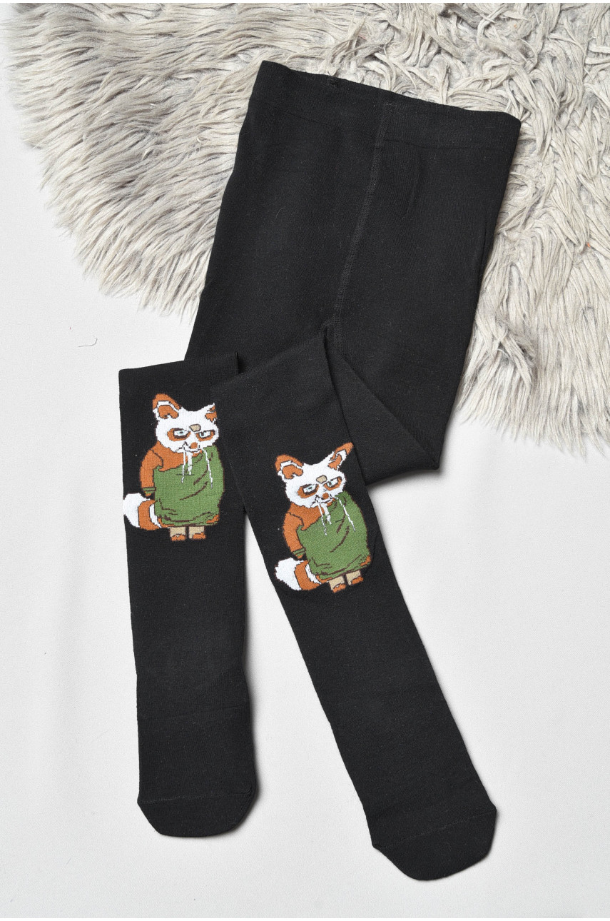 Колготи дитячі з малюнком чорного кольору FCK13 189926
