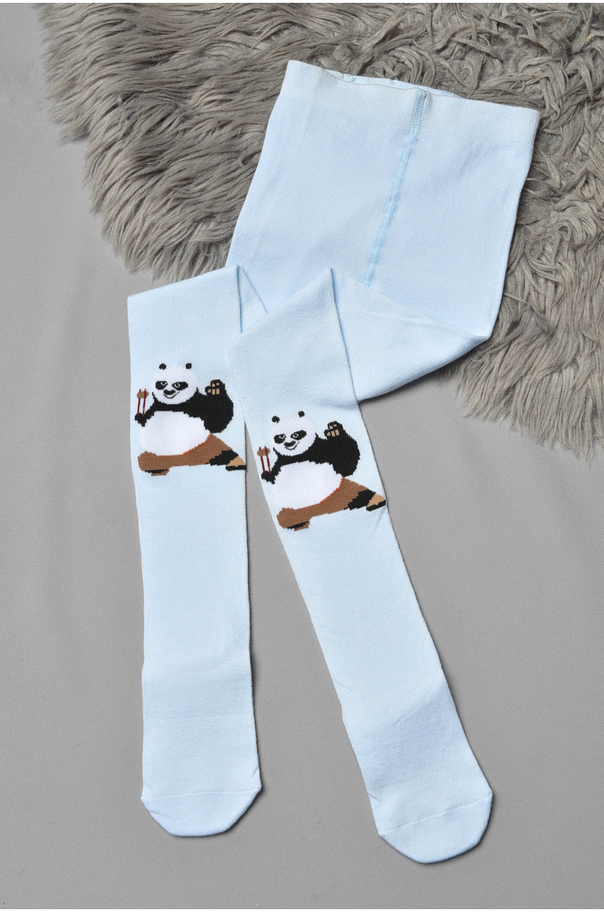 Колготи дитячі з малюнком світло-блакитного кольору FCK13 189930