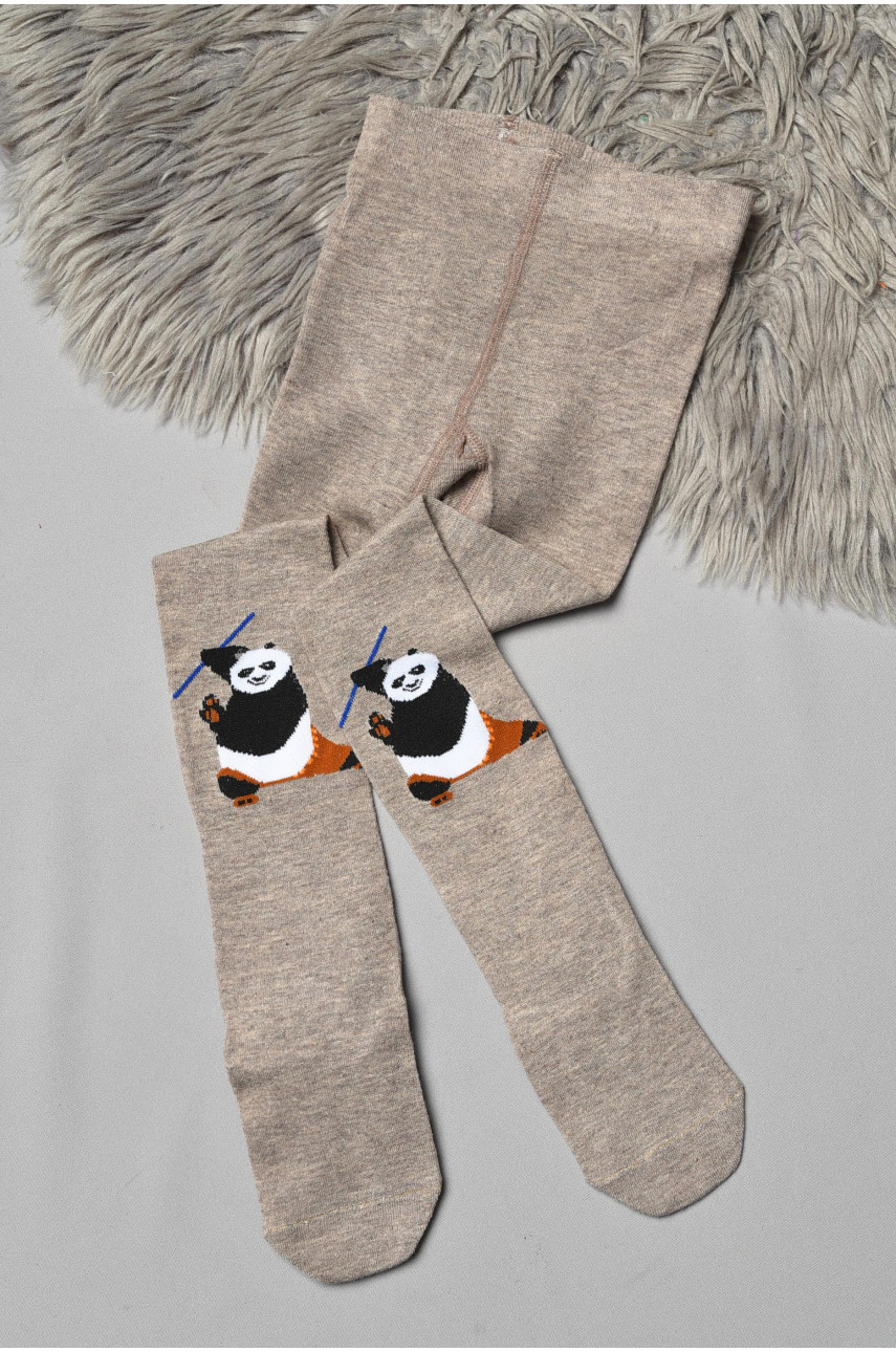 Колготи дитячі з малюнком сірого кольору FCK13 189931