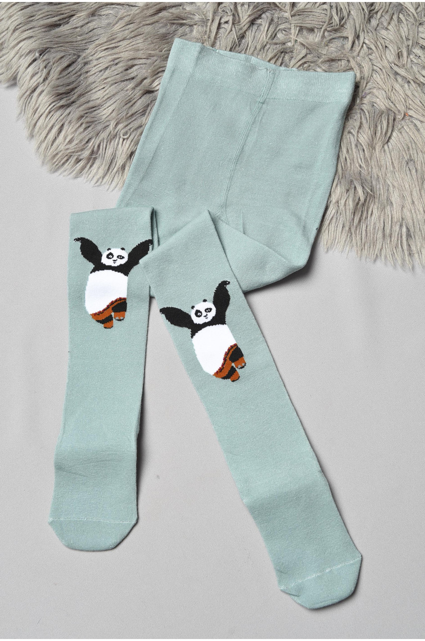 Колготи дитячі з малюнком зеленого кольору FCK13 189933