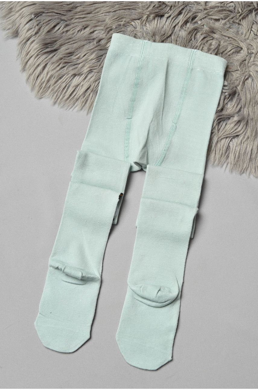 Колготи дитячі з малюнком салатового кольору FCK13 189934