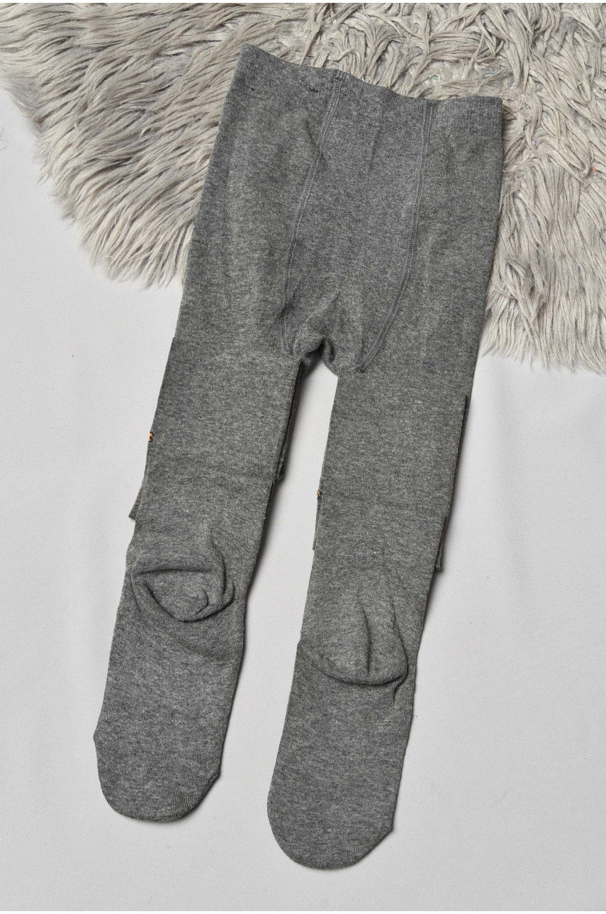 Колготи дитячі з малюнком для дівчинки сірого кольору FCK16 189951