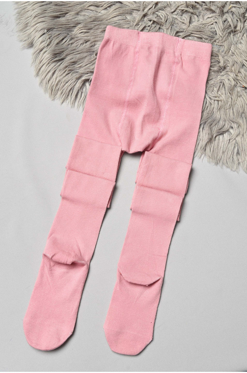 Колготи дитячі з малюнком для дівчинки пудрового кольору FCK16 189956