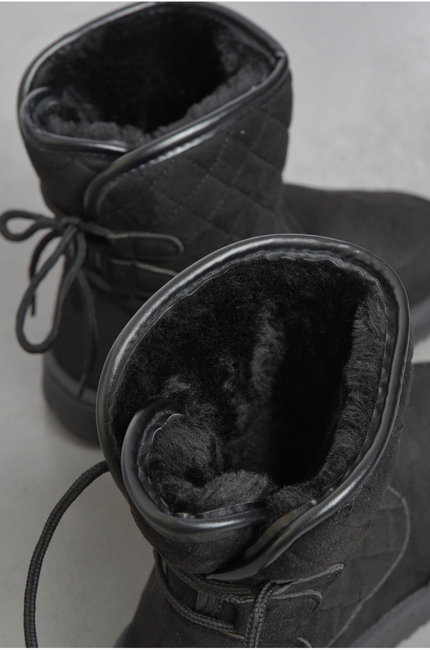 Угги женские на меху черного цвета Д19 189961