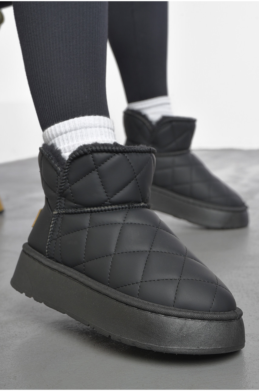 Угги женские на меху черного цвета 79-1 189963