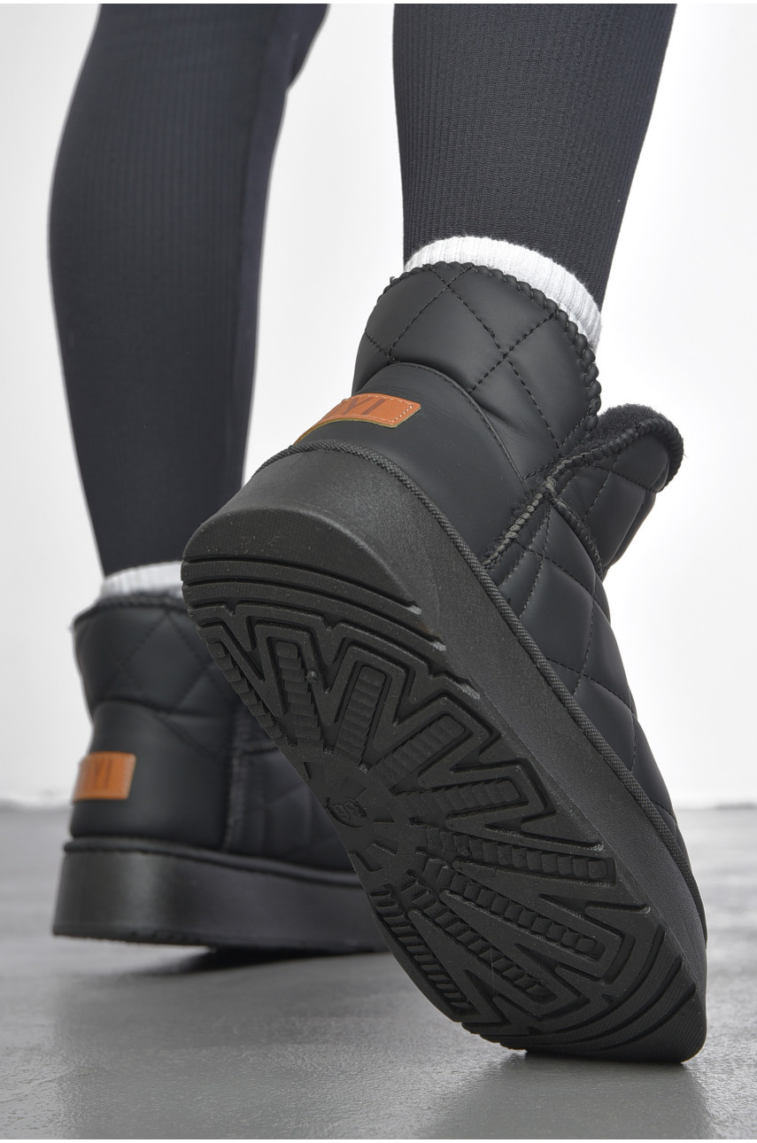 Угги женские на меху черного цвета 79-1 189963