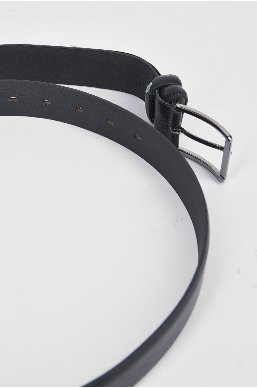 Ремінь чоловічий чорного кольору розмір 112*3,5 см 189967 Ремінь чоловічий чорного кольору розмір 112*3,5 см 189967