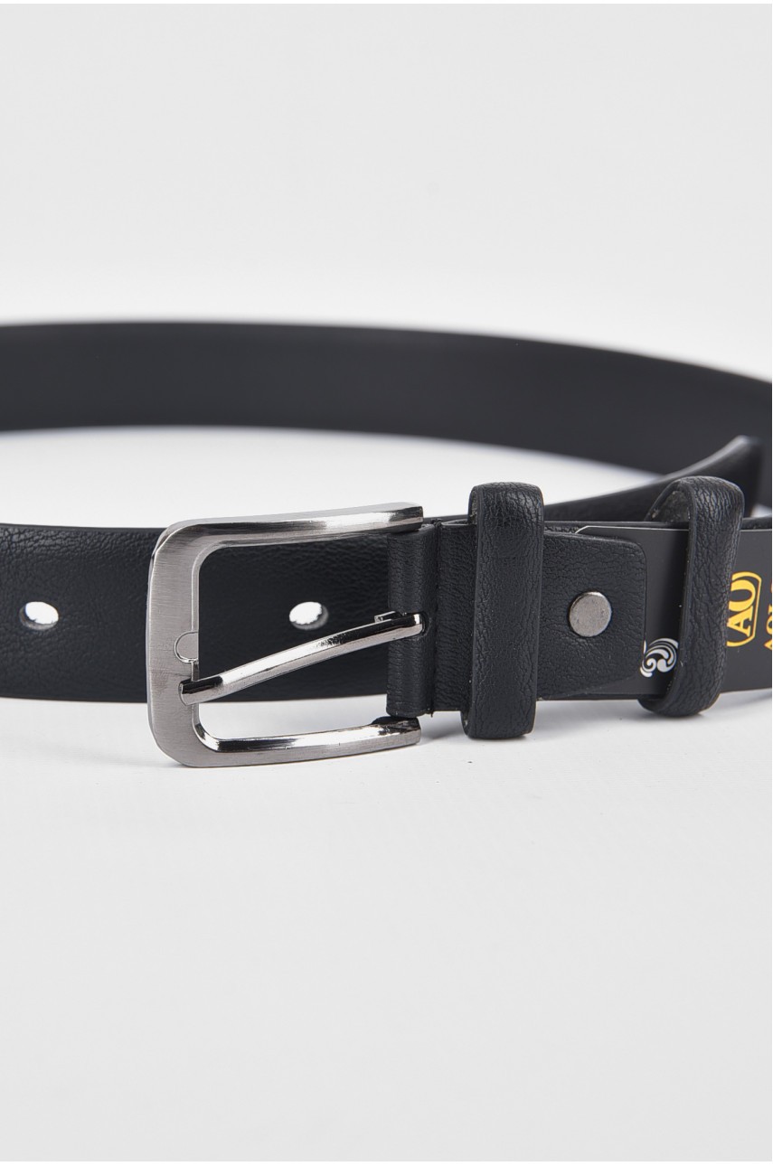 Ремінь чоловічий чорного кольору розмір 108*3,5 см 189968 Ремінь чоловічий чорного кольору розмір 108*3,5 см 189968