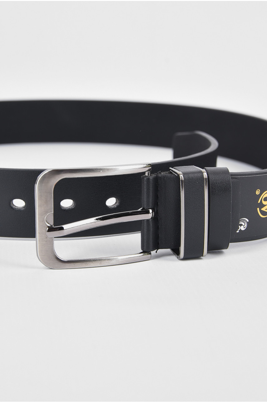 Ремень мужской черного цвета размер 110*3,5 см 189971