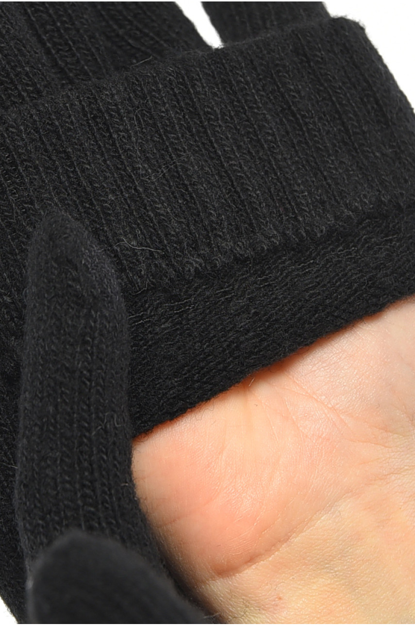 Рукавички жіночі чорного кольору утеплені 1113 189972