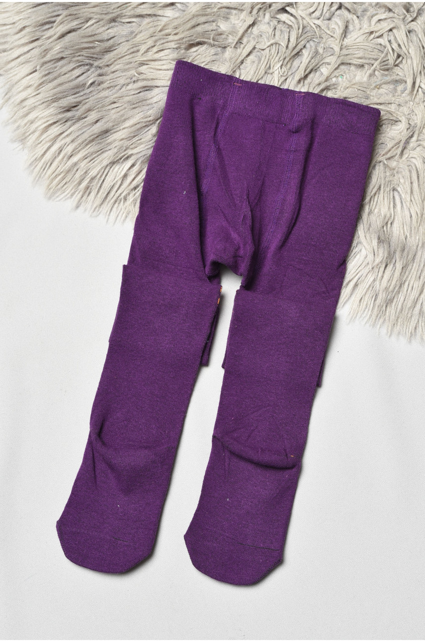Колготи дитячі з малюнком для дівчинки фіолетового кольору FCK16 189975
