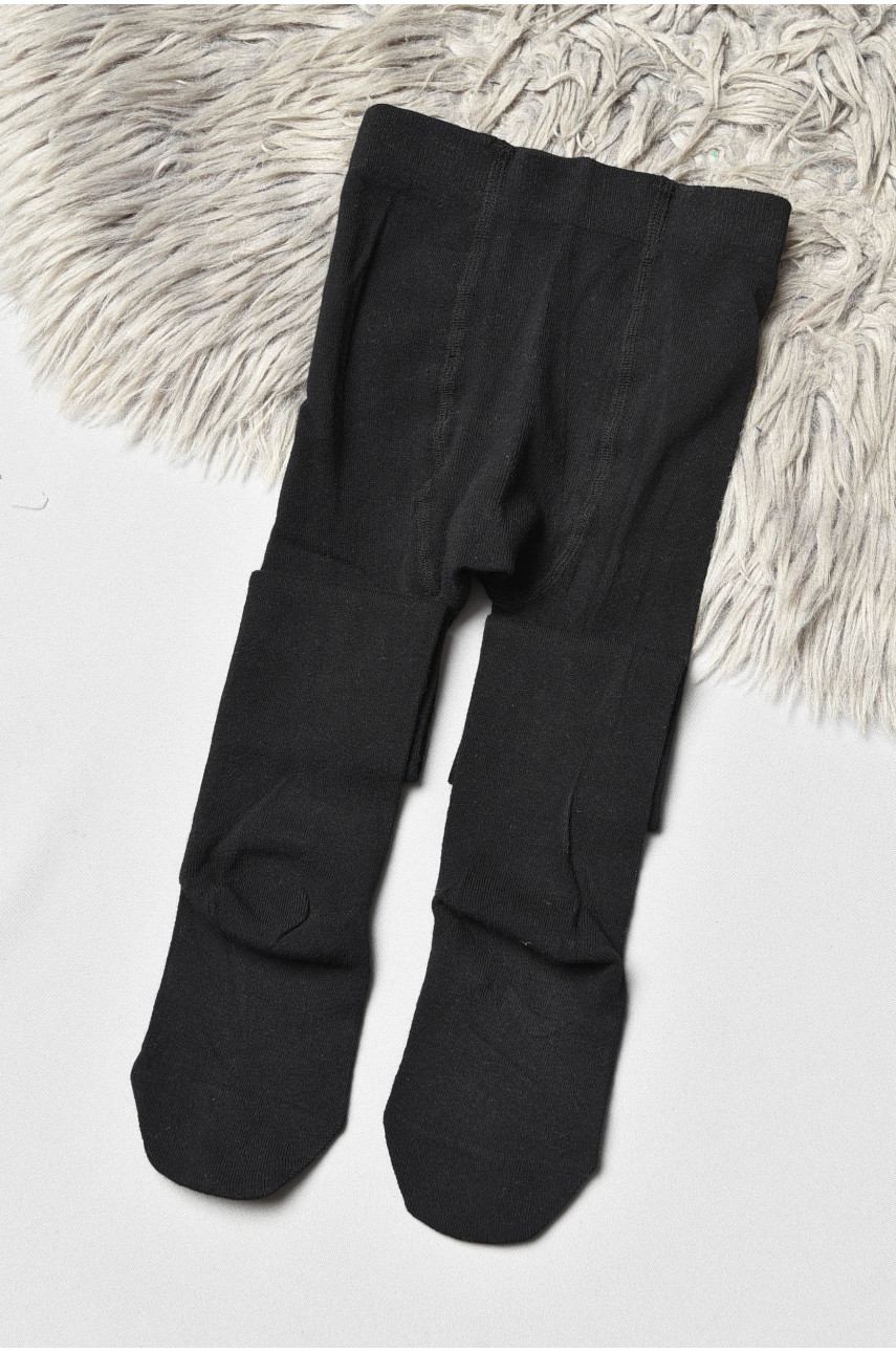 Колготи дитячі з малюнком для дівчинки чорного кольору FCK16 189976