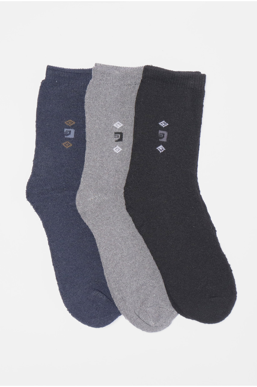 Набір шкарпеток чоловічих махрових 3 штуки 224 190046