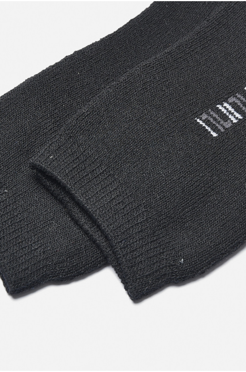 Шкарпетки чоловічі махрові чорного кольору 880 190070