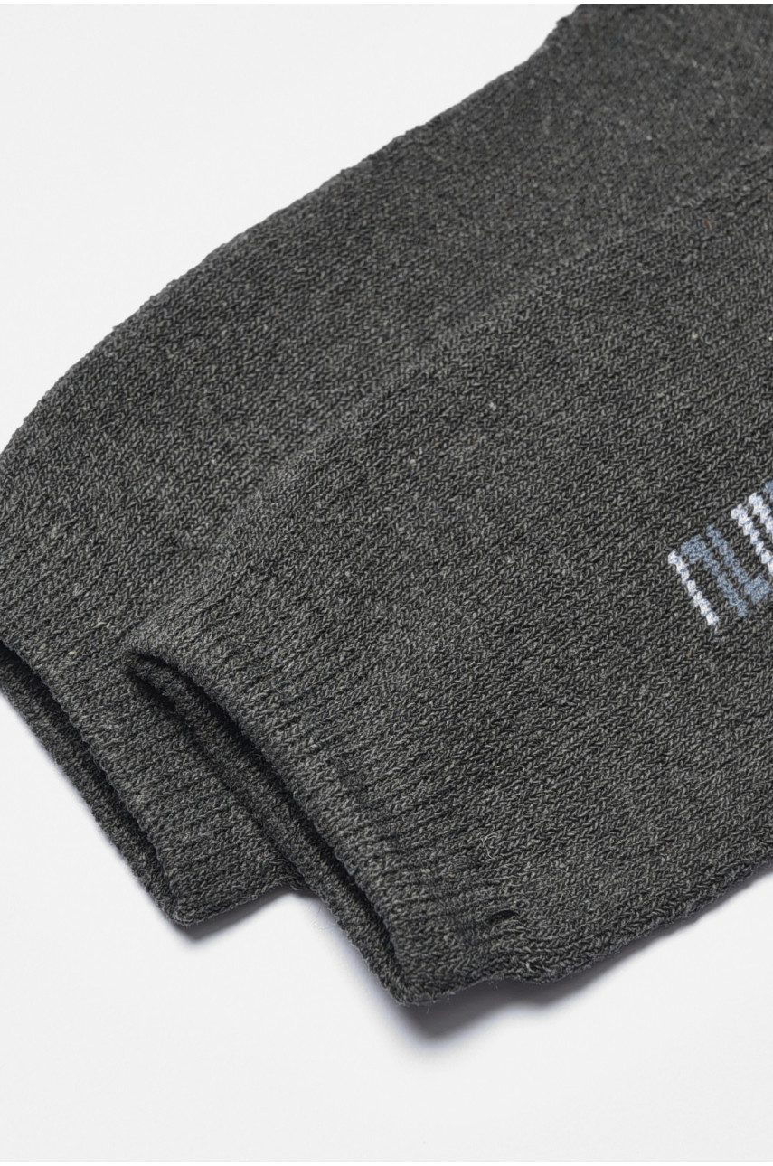 Шкарпетки чоловічі махрові темно-сірого кольору 880 190071