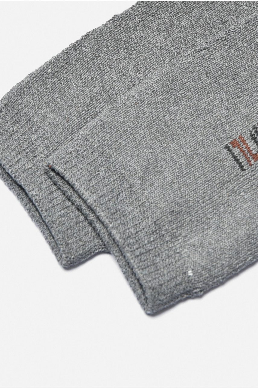 Шкарпетки чоловічі махрові сірого кольору 880 190072