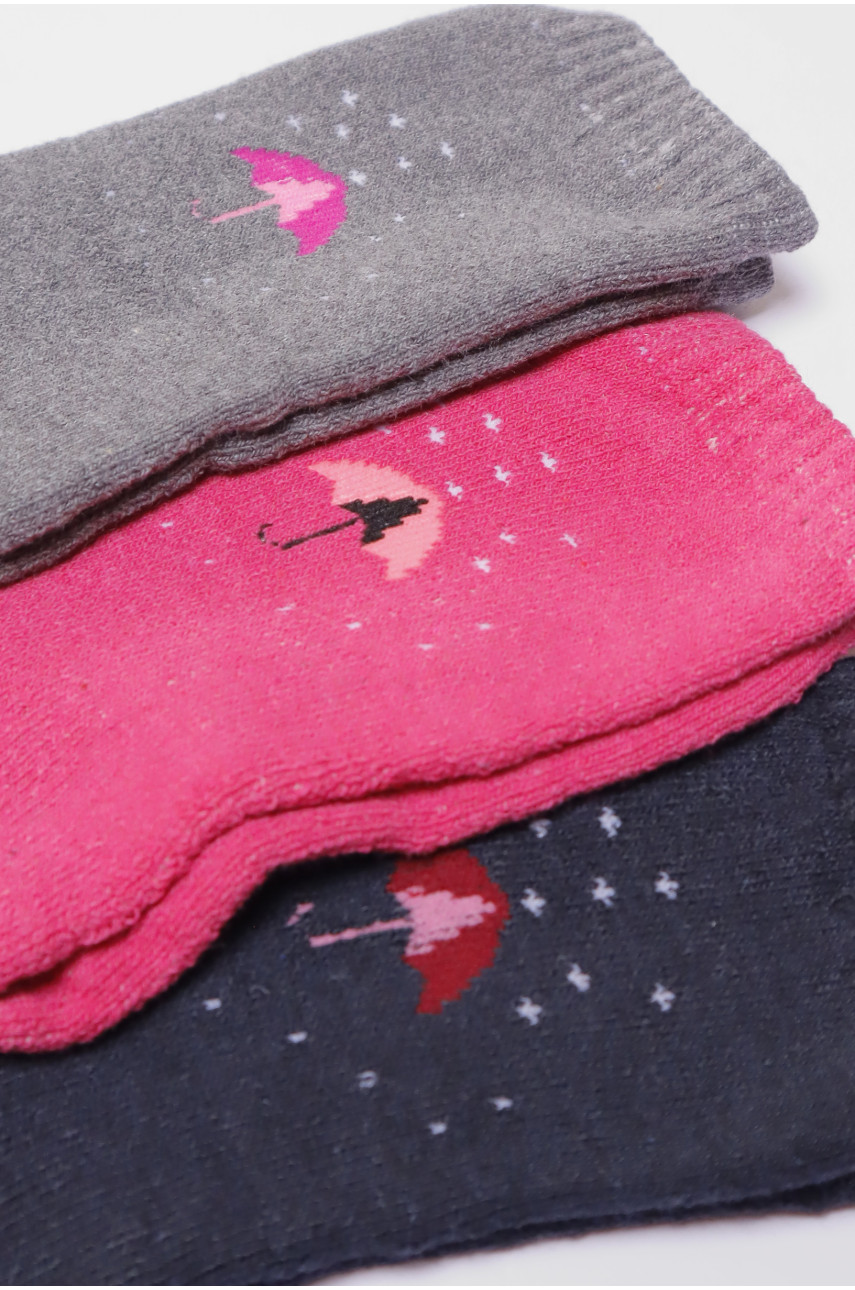 Набір шкарпеток жіночих махрових 3 штуки 778 190082