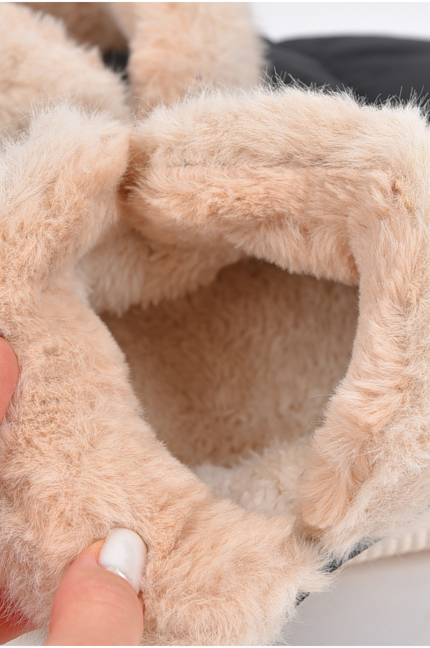 Капці кімнатні чоловічі чорного кольору 2831-1 190112