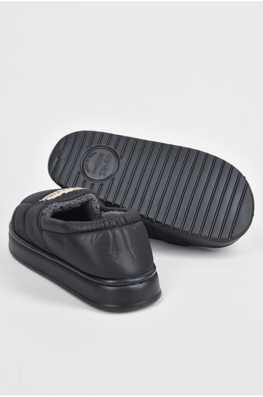 Капці кімнатні чоловічі чорного кольору 9819-7 190120
