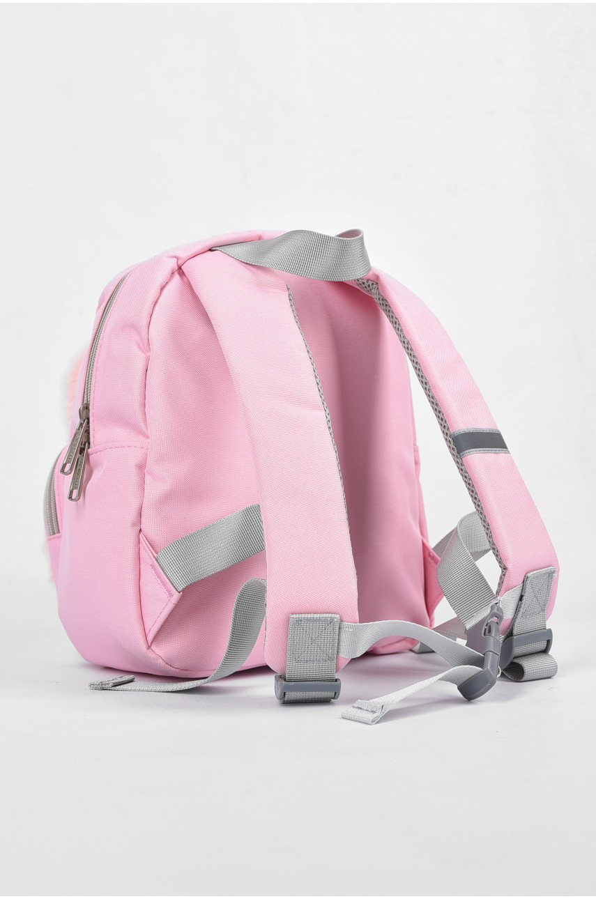 Рюкзак дитячий текстильний рожевого кольору 190126