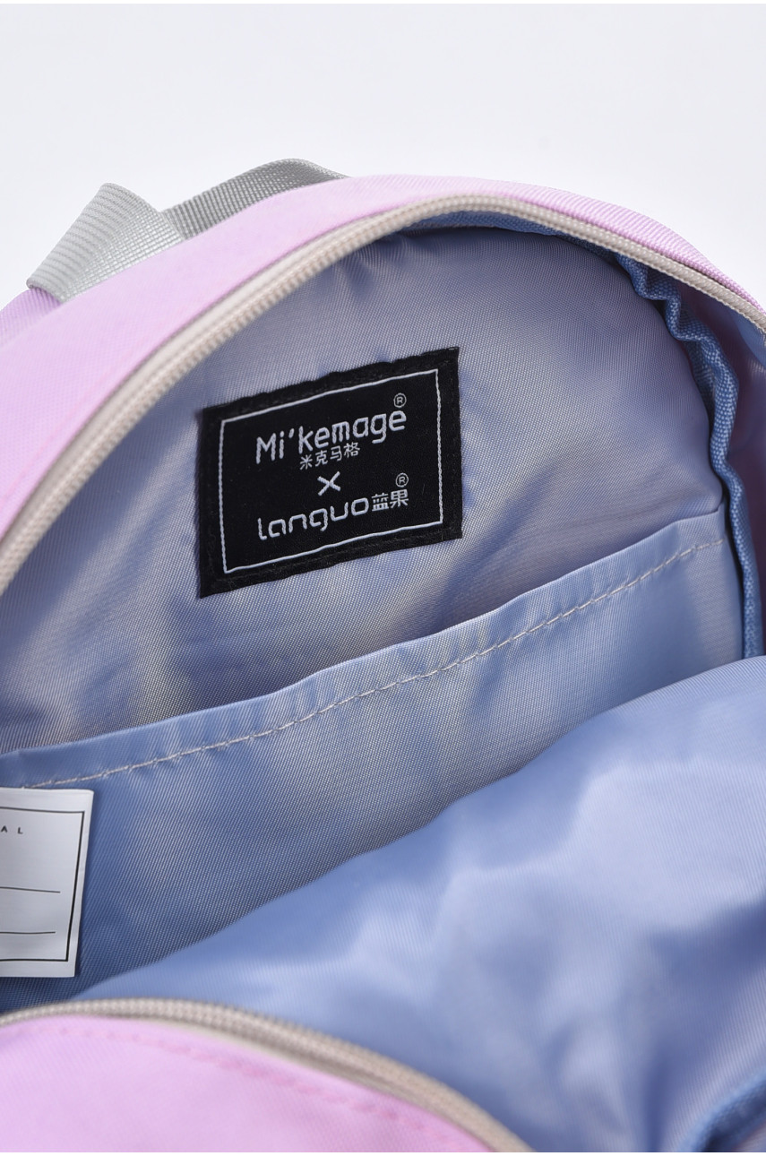 Рюкзак дитячий текстильний фіолетового кольору 190127