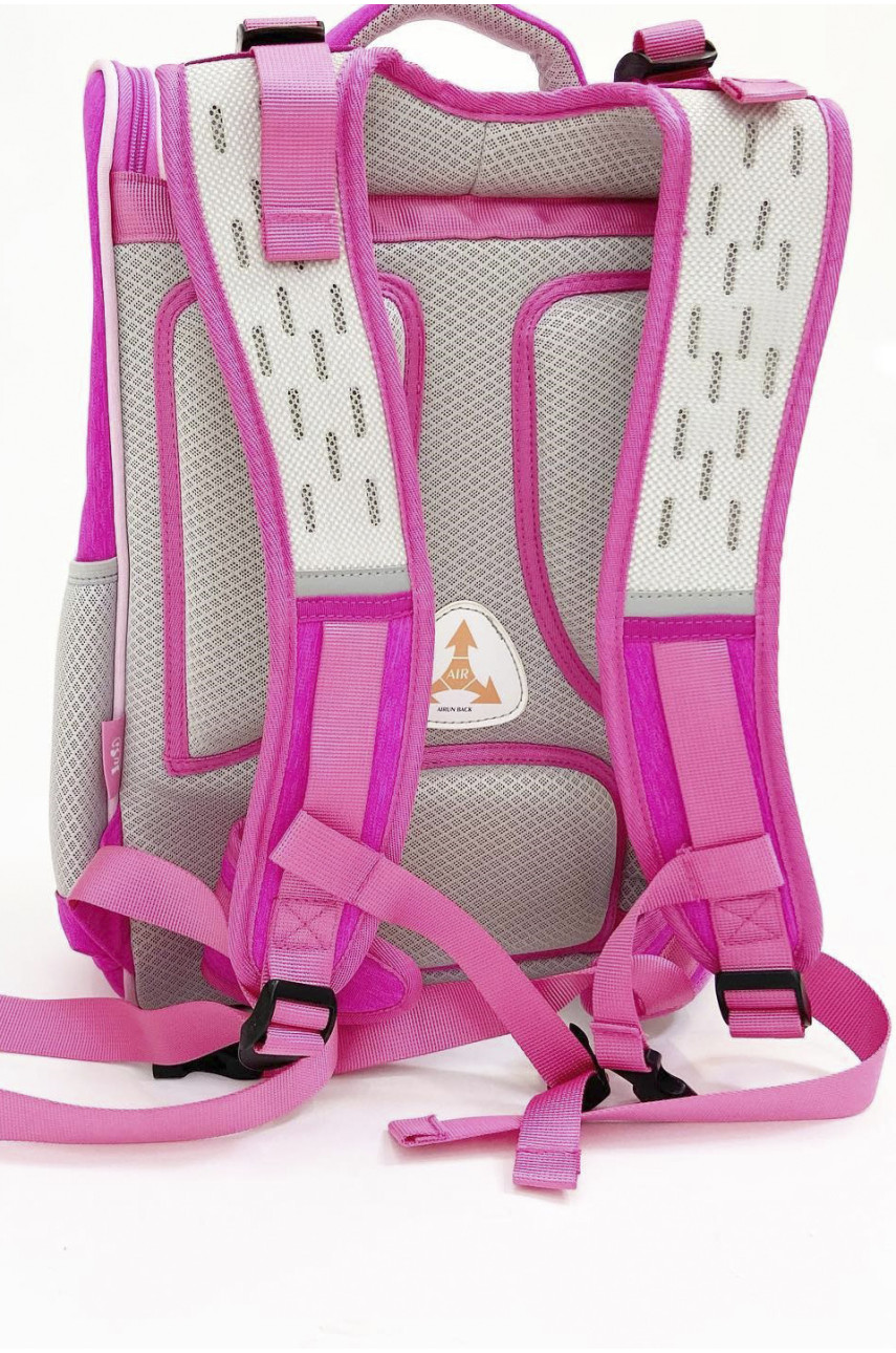 Рюкзак дитячий текстильний малинового кольору 190136