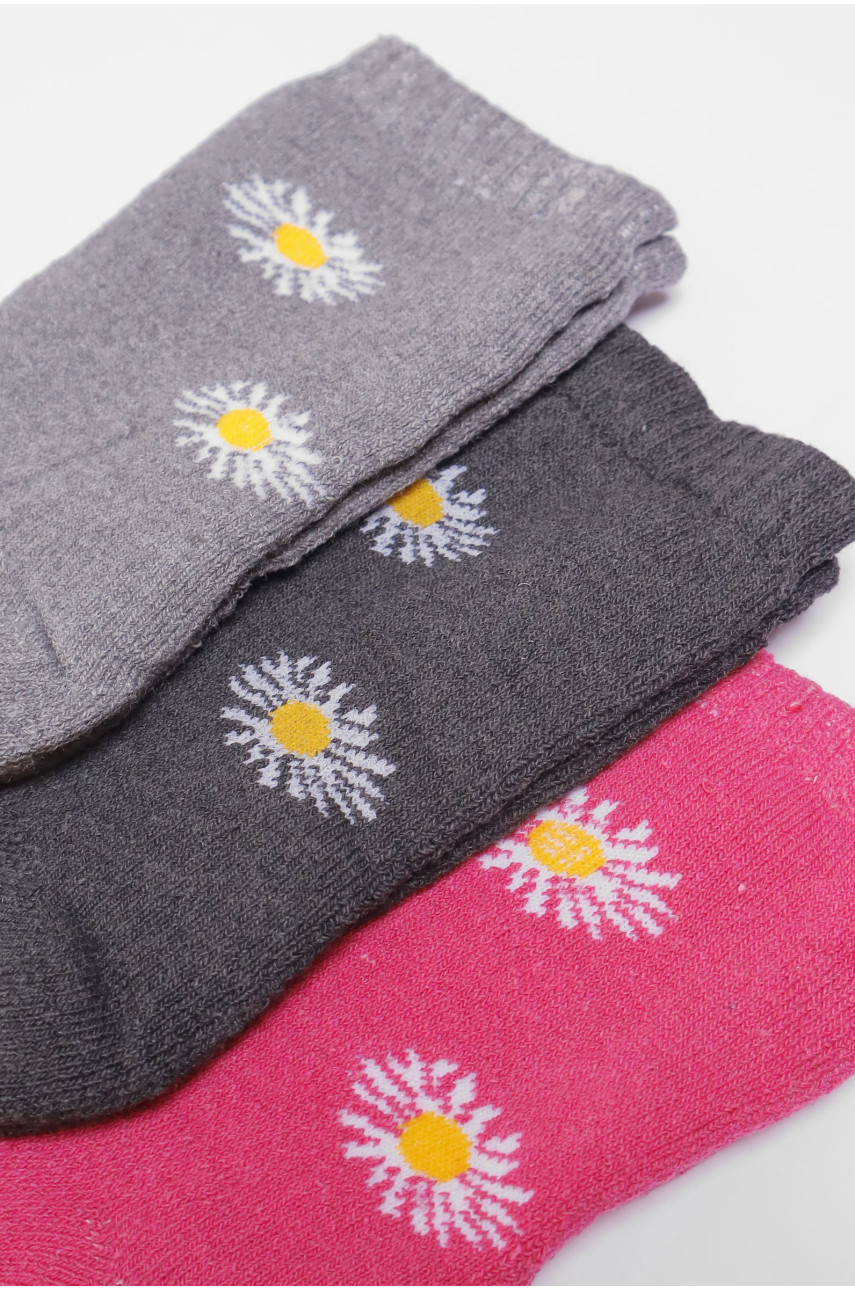Набір шкарпеток жіночих махрових 3 штуки 770 190148