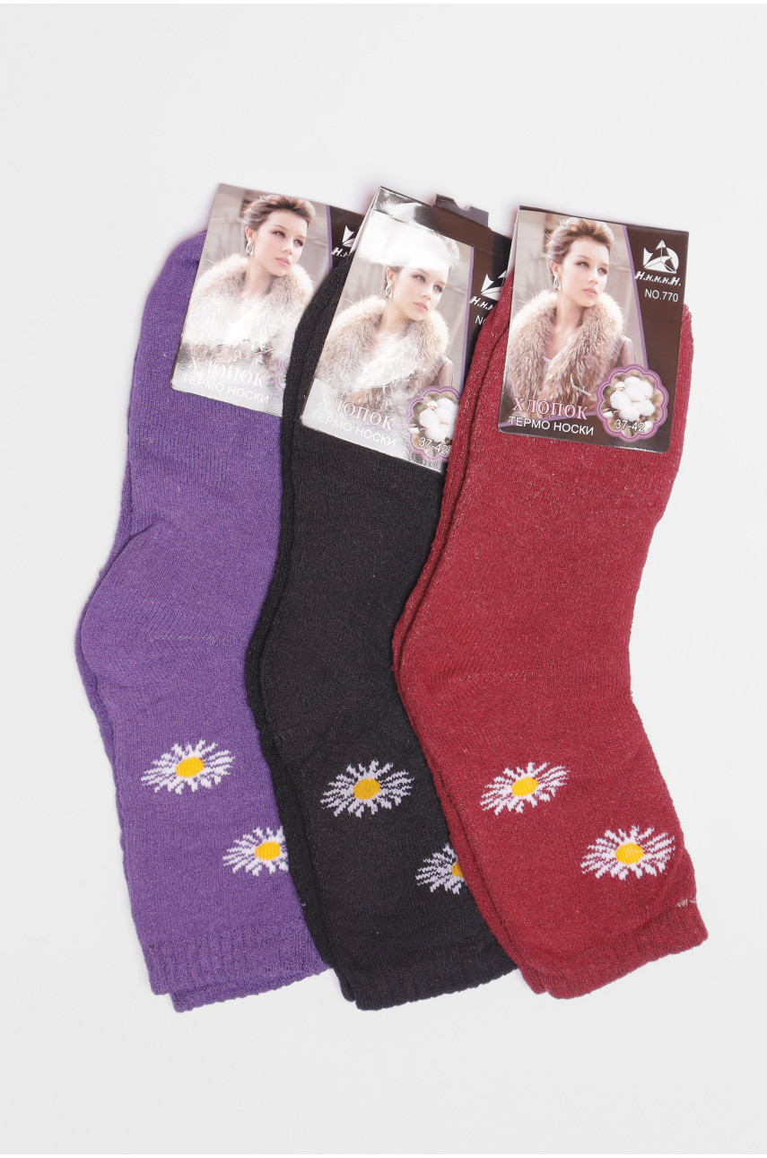 Набір шкарпеток жіночих махрових 3 штуки 770 190151