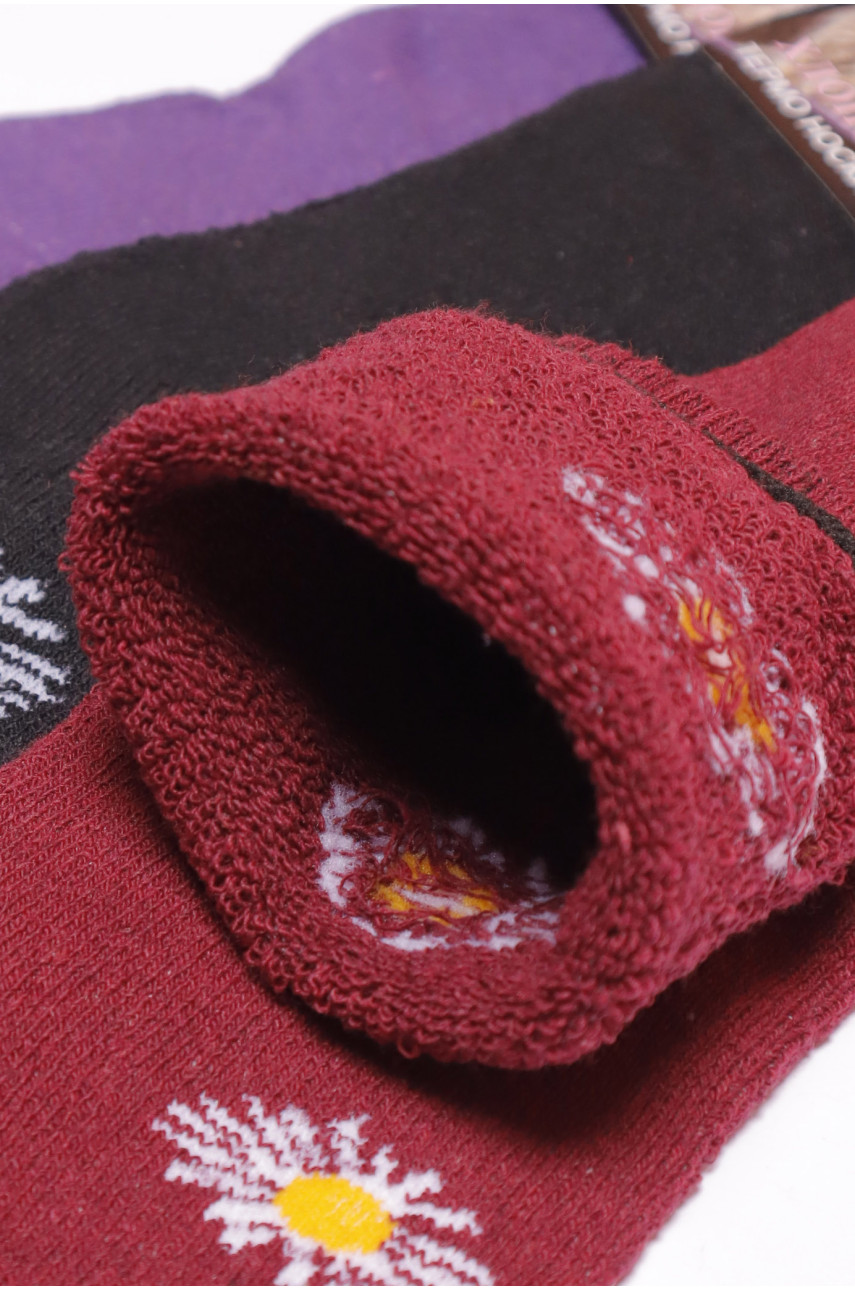 Набір шкарпеток жіночих махрових 3 штуки 770 190151