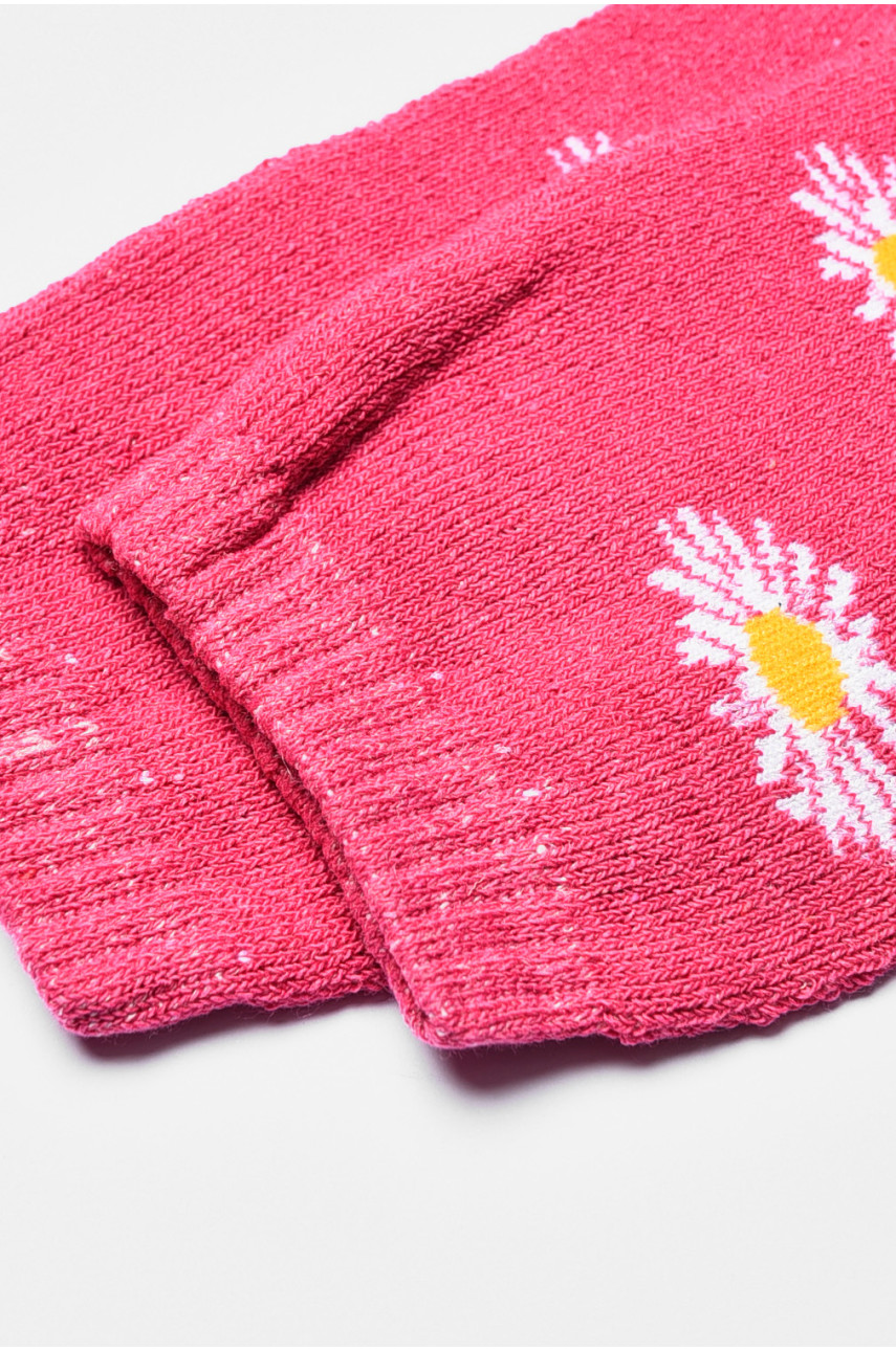 Шкарпетки жіночі махрові рожевого кольору 770 190156