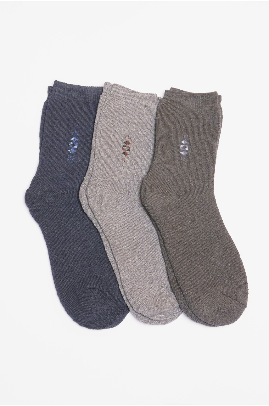 Набір шкарпеток чоловічих махрових 3 штуки 225 190173