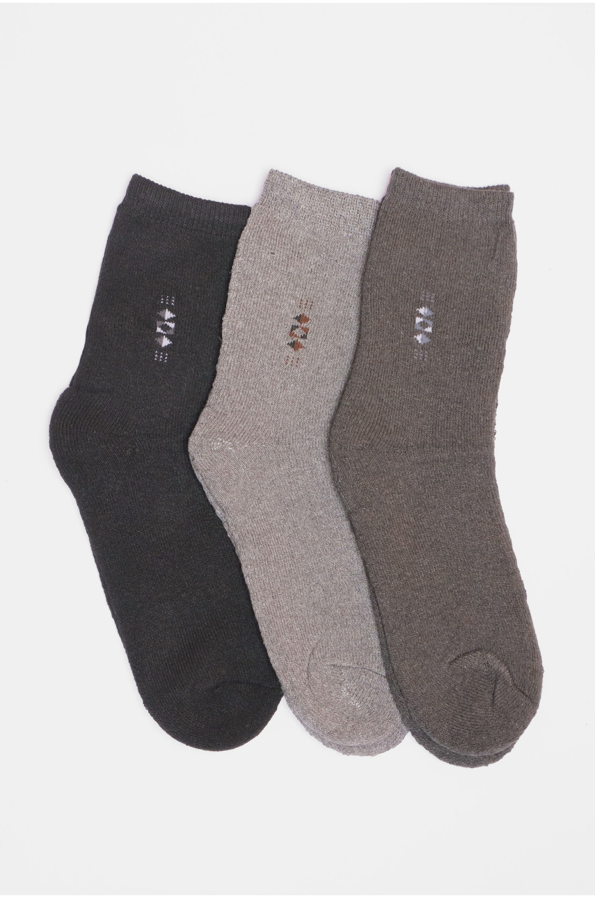 Набір шкарпеток чоловічих махрових 3 штуки 225 190174