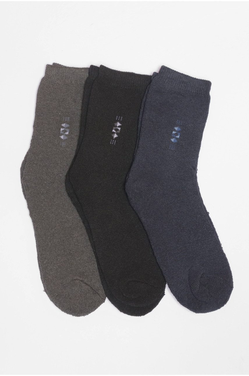 Набір шкарпеток чоловічих махрових 3 штуки 225 190175