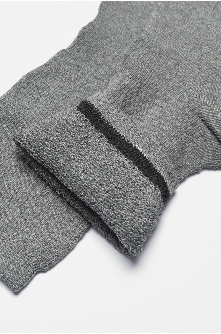 Шкарпетки чоловічі махрові сірого кольору 225 190180